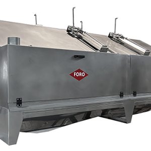 Cabina F130 L-3500 4-6 boquillas para aplicación airless o agua con carro deslizante para su posicionamiento
